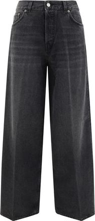 Haikure Jeans, Dames, Zwart, W29, Moderne Wide Leg Jeans