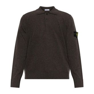 Stone Island Hombre, Jerseys, Marr&oacute;n, Talla: S