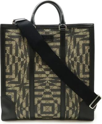 Gucci Pre-owned Tote Bags, female, Beige, Size: ONE SIZE Pre-owned Leather gucci-bags