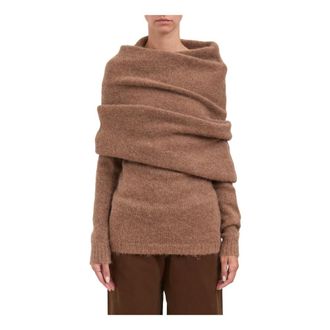 Entire studios Round-neck Knitwear, female, Brown, M/L, Round-neck Knitwear