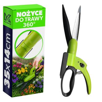 OEM Tijeras Para C&eacute;sped, Cuchillas Giratorias De 360&deg;, Dise&ntilde;o Ergon&oacute;mico, Color Verde, 25 Cm O M&aacute;s