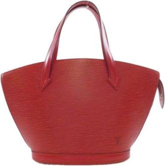Louis Vuitton Pre-owned Vintage Handbag - Dames - Vintage Handtas - Rood - ONE Size - Leer - Vintage