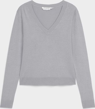 Contemporaine Womens Fluid V-neck sweater