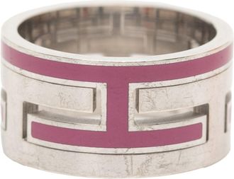Herm&egrave;s Silver 925 Band Ring (Pre-Owned)