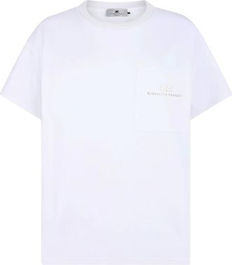 Elisabetta Franchi Maglione con applicazione - Bianco