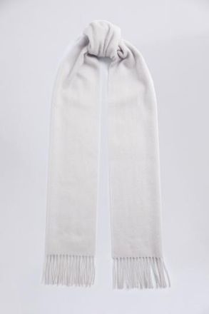 Moss Bros. Dove Grey Cashmere Blend Scarf
