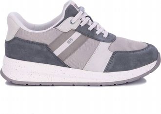 Drew Mens Connor Sneakers In Grey Suede Combo