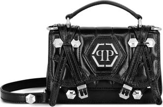 Philipp Plein Borsa a spalla Hexagon piccola - Nero