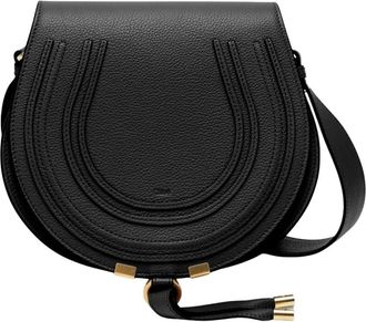 Chlo&eacute; Tassen, Dames, Zwart, ONE Size, Katoen, Marcie Saddle Bag
