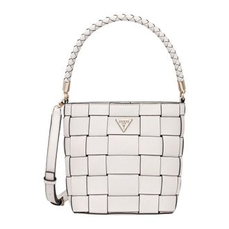 Guess Tassen, Dames, Beige, ONE Size, Polyester, Maylee Bucket Bag