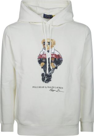 Polo Ralph Lauren Off-White LSPOHOOD M2 Graphic Knit Hoodie