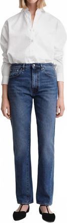 Toteme Twisted Seam Denim In Washed Blue