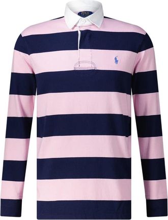 Polo Ralph Lauren Lange Mouwen Poloshirt - Heren - Polos - Roze - XL - Tops