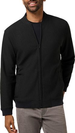 Travis Mathew Social Club Bomber Jacket in Heather Black at Nordstrom, Size Xx-Large
