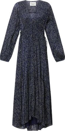 Isabel Marant Abito midi Briane a pois - Blu