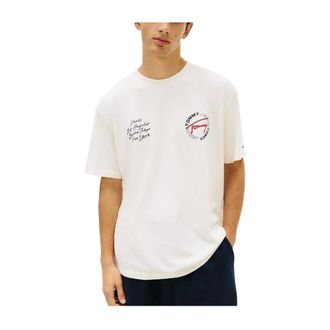 Tommy Hilfiger T-Shirts, male, Beige, Size: 2XL T-Shirts