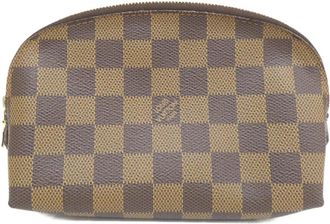 Louis Vuitton Brown Coated Canvas Pochette Pouch (Pre-Owned)