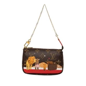 Louis Vuitton Pre-owned Mini Pochette Accessoires - Dames - Vintage Mini Tas - Bruin - ONE Size - Vintage