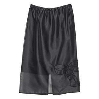 Cecilie Bahnsen Dames, Rokken, Zwart, Maat: XS Zijde