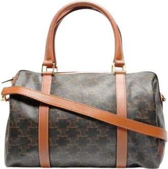 Celine Pre-owned Handbags, female, Brown, Size: ONE SIZE Pre-owned Macadam Boston Bag