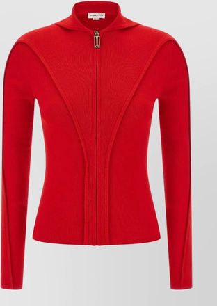 Victoria Beckham wool hooded zip-up cardigan