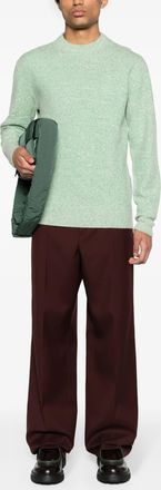 Jil Sander Mens Nude Viscose Sweater - Light Grey - Size EU 48 (Mens)