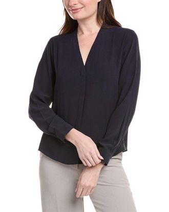 Eileen Fisher Eileen Fisher Petite V-Neck Silk Shirt