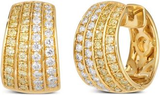 Le Vian Ladies Yellow Diamonds Earrings set in 14K Honey Gold