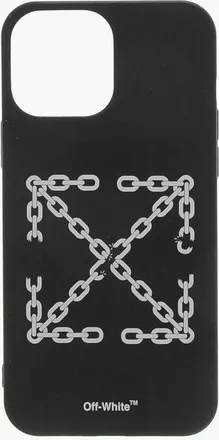 Off-white PVC Cover for iPhone 13 Pro with Arrow Chain Print size One Size