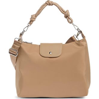 Urban Expression Nylon Flap Crossbody Bag in Beige at Nordstrom Rack