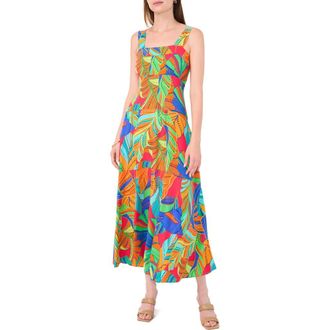 Halogen Thick Strap Empire Waist Maxi Dress in Tibetan Red at Nordstrom Rack, Size X-Small