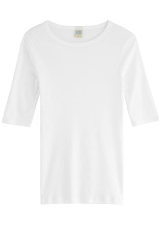 Flore Flore Flore Flore Anna Cotton T-shirt - White - S (UK8-10 / S)
