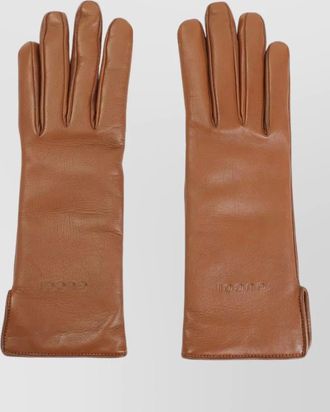 Gucci long smooth leather gloves for all seasons