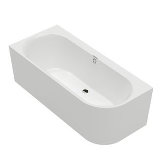 Villeroy & Boch Ba&ntilde;era Mural Semi Exenta Angular Villeroy & Boch Oberon 2.1 Blanco Mate Versi&oacute;n Izquierda