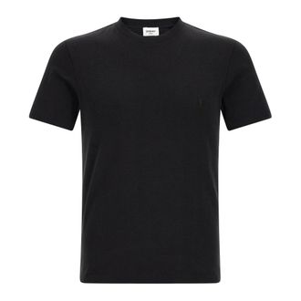 Saint Laurent Heren, Tops, Zwart, Maat: XL Katoen