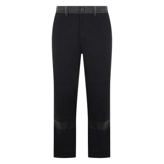 Diesel Straight Trousers, male, Black, Size: W32 Elegant black pants with a relaxed fit