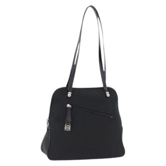 Loewe Pre-owned Nylon Shoulder Bag - Dames - Vintage Schoudertas - Zwart - ONE Size - Nylon - Vintage