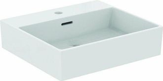 Ideal Lavabo Extra 500x450x150mm Blanco Con Ideal Plus 1 Orificio Para Grifer&iacute;a, Con Rebosadero Ideal Standard