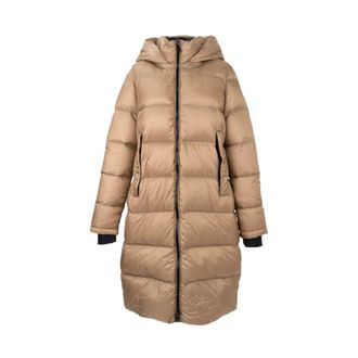 Sergio Moretti Jassen, Dames, Beige, L, Nylon, Puffer & Down Jas