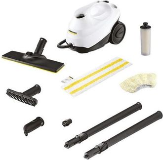 Karcher Limpiador A Vapor Sc 3 Easyfix Blanco, 3,5 Bares De Presi&oacute;n, Calentamiento Ultrarr&aacute;pido En 30 Segundos, 1900 W, Dep&oacute;sito De 1l, Cartucho Descalcificad