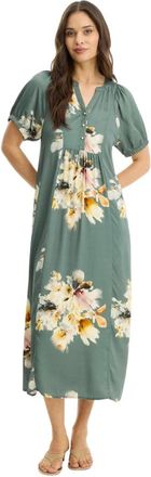In Front IN Front, Kleedjes, Dames, Groen, M, Midi Jurk