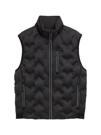 Tom Tailor Steppweste TOM TAILOR, Herren, Gr. XXL, schwarz, Obermaterial: 100% Polyester. Futter: 100% Polyester, Strukturmuster, regular fit taillenbedeckt, Wes