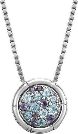 John Hardy Bamboo Silver Round Pendant Necklace