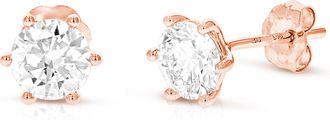 Vir Jewels 2 cttw Lab Grown Diamond Stud Earrings in 14K Gold With Push Backs For Women