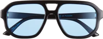 BP. Aviator Sunglasses in Black- Blue at Nordstrom