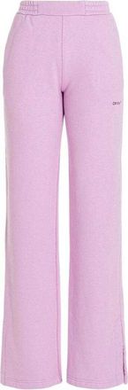 Off-white Off White Unisex Sweatbroek met Taps toelopende pijpen voor volwassenen (Lila)