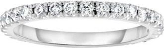 Diana M. Jewels Platinum 1.31cts lab grown round diamond eternity band