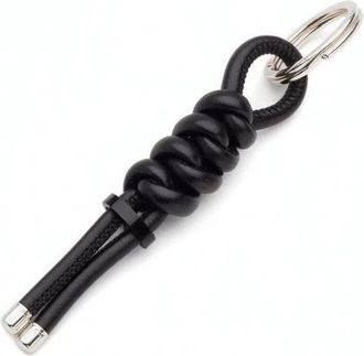 Pandora Moments Leren-vrije Stoffen Bedel Sleutelhanger - Dames - Sieraden - Grijs - ONE Size - Katoen - Accessoires