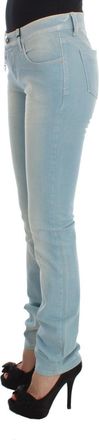Costume National Womens Blue Cotton Blend Super Slim Fit Jeans Clothing