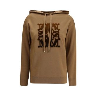 Max Mara Taddeo Hoodie - Dames - Hoodies - Beige - M - Wol - Hoodies & sweatvesten